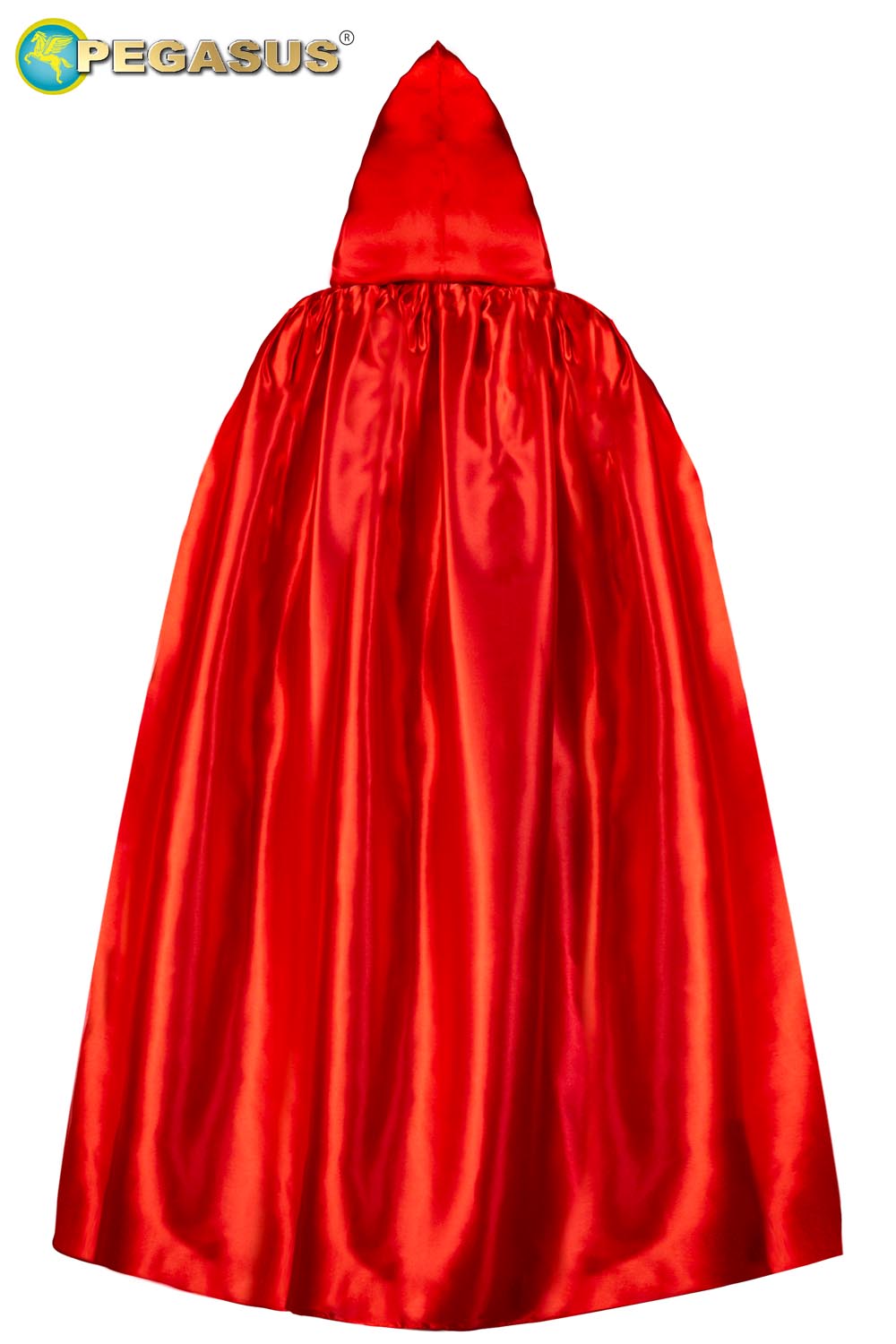 MANTELLO CAPPUCCIO DOUBLE ROSSO-NERO ADULTO